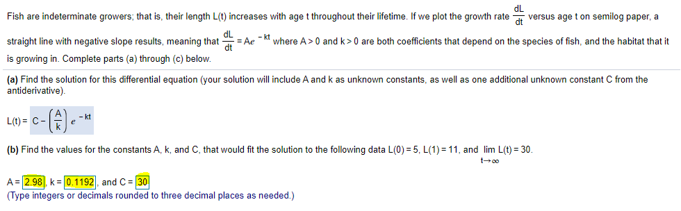 Answered A L T C Kt B Find The Values Bartleby