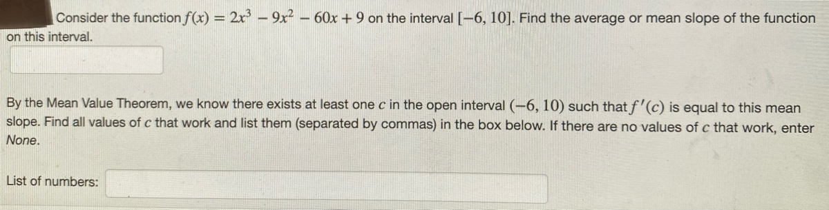 Answered Consider The Function F X 2x 9x … Bartleby