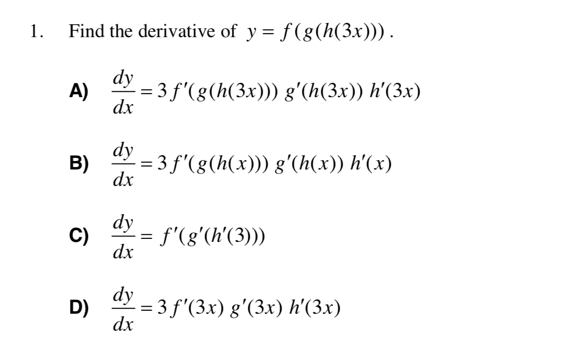 Answered Find The Derivative Of Y F Bartleby