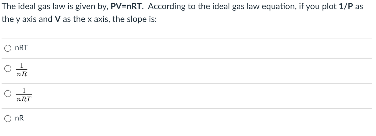 Answered The Ideal Gas Law Is Given By Pv Nrt Bartleby