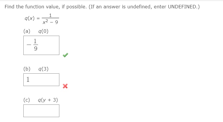 Answered Find The Function Value If Possible Bartleby