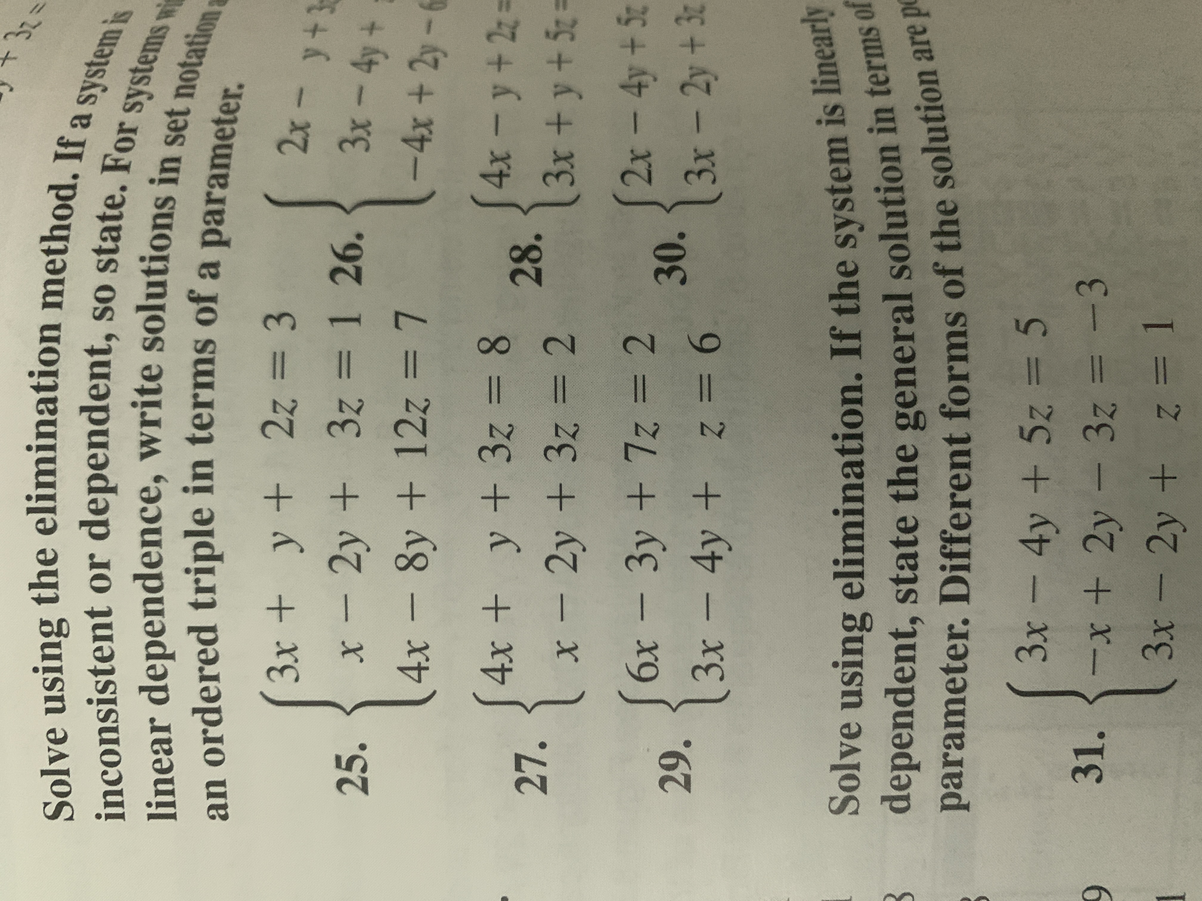 Answered 32 Solve Using The Elimination Method Bartleby