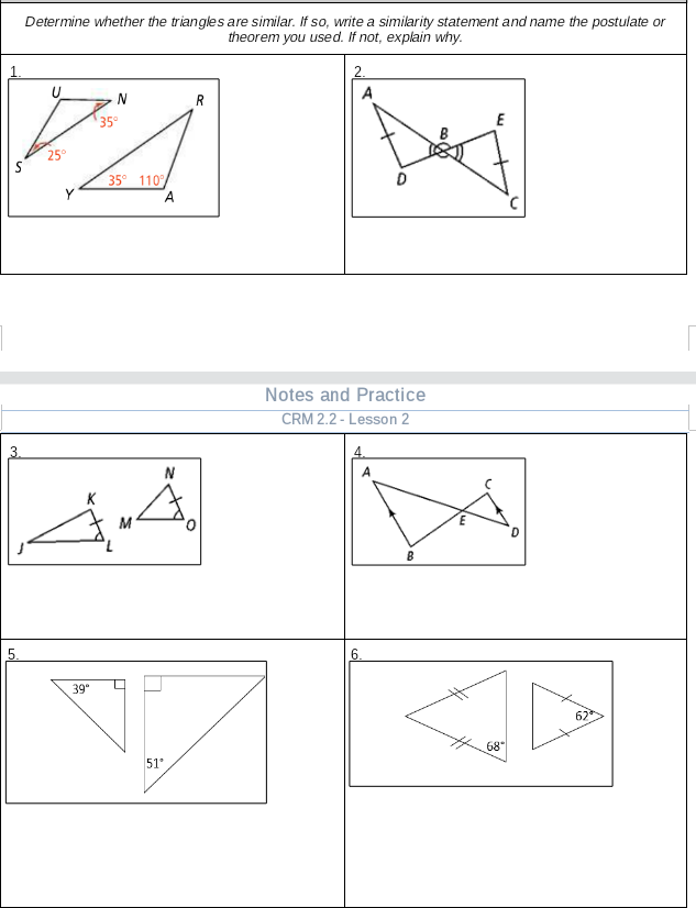 Answered: Determine whether the triangles are… | bartleby