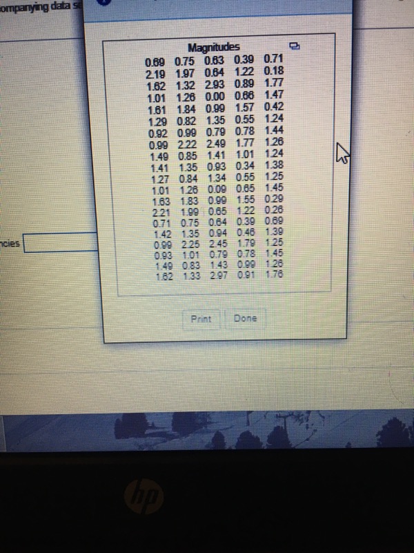 Answered: Use the magnitudes, rounded to two… | bartleby