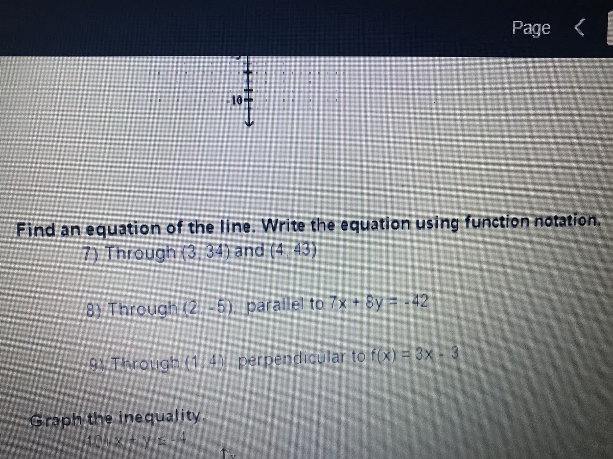 Answered: Find an equation of the line. Write the  bartleby