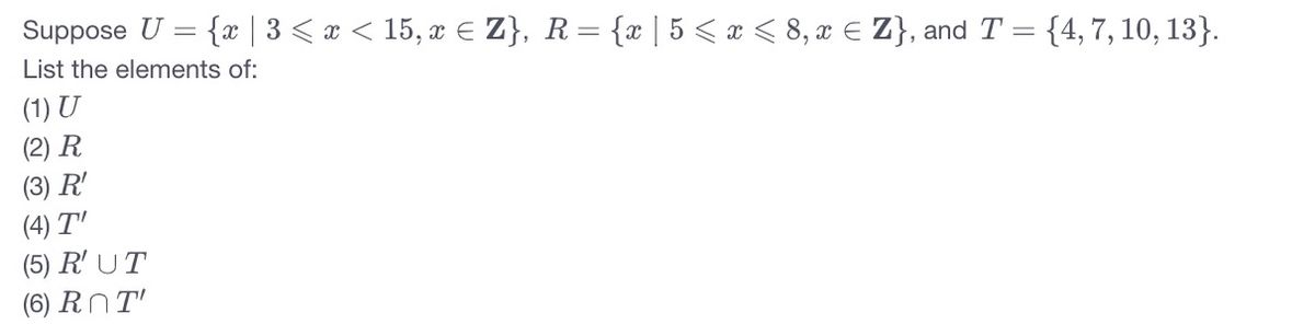 Answered Suppose U X 3 X 15 X Z R Bartleby