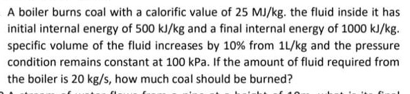 Answered A Boiler Burns Coal With A Calorific Bartleby