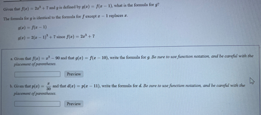 Answered Given That F Z 2z 7 And G Is Bartleby