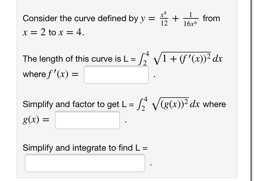 Answered Consider The Curve Defined By Y 12 1… Bartleby