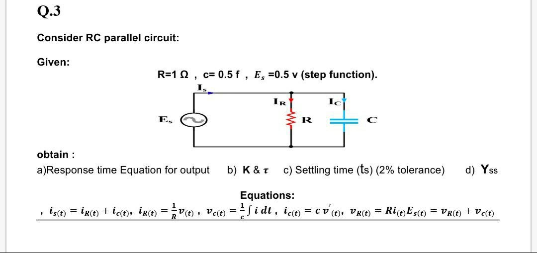 Answered Consider Rc Parallel Circuit Given Bartleby