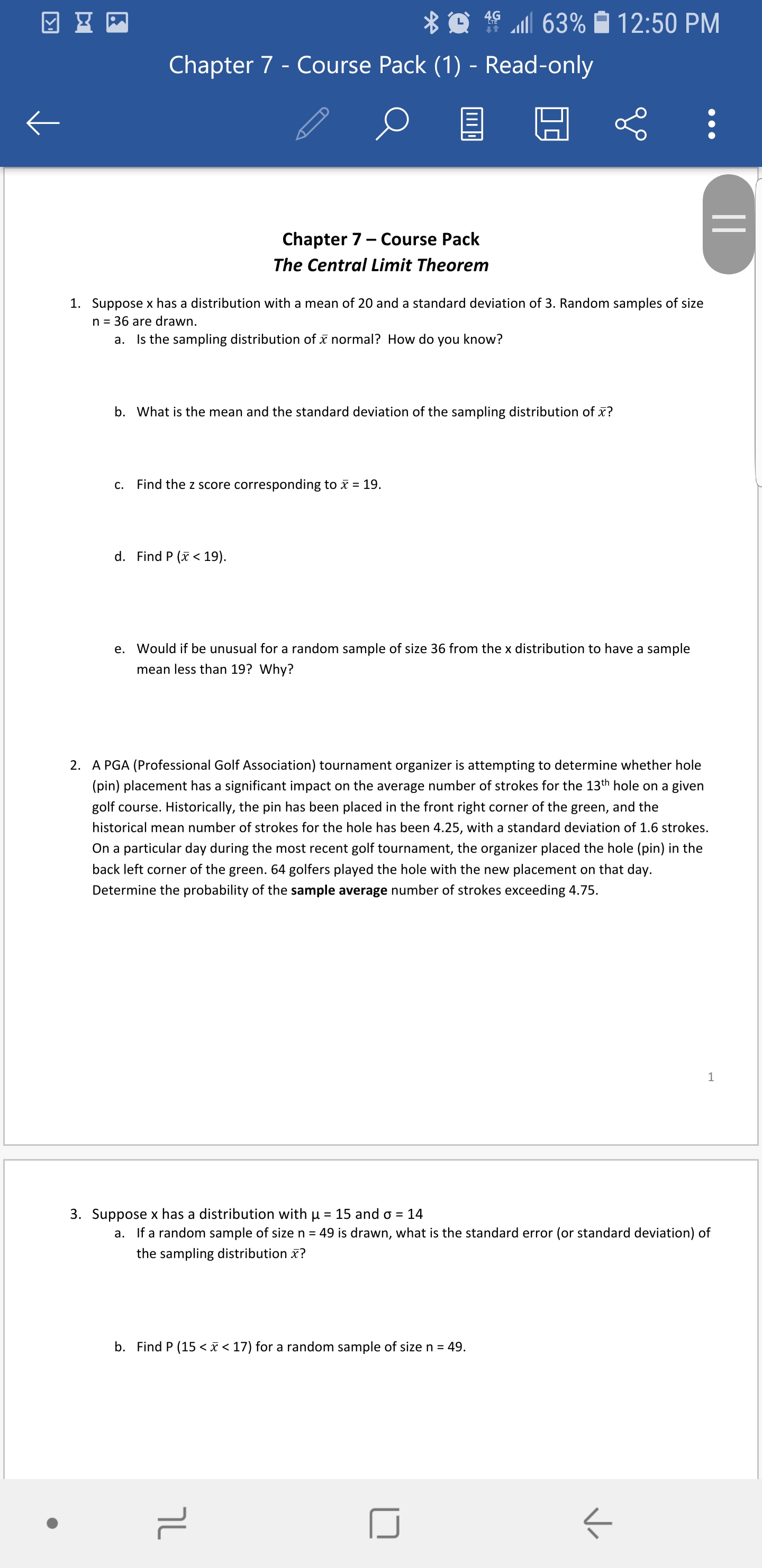 Answered O 19 63 O 12 50 Pm Chapter 7 Bartleby