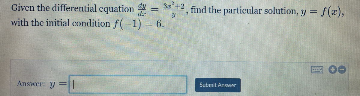 Answered Given The Differential Equation 3x 2 Bartleby