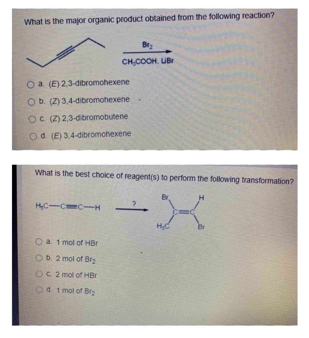 Answered What Is The Major Organic Product Bartleby