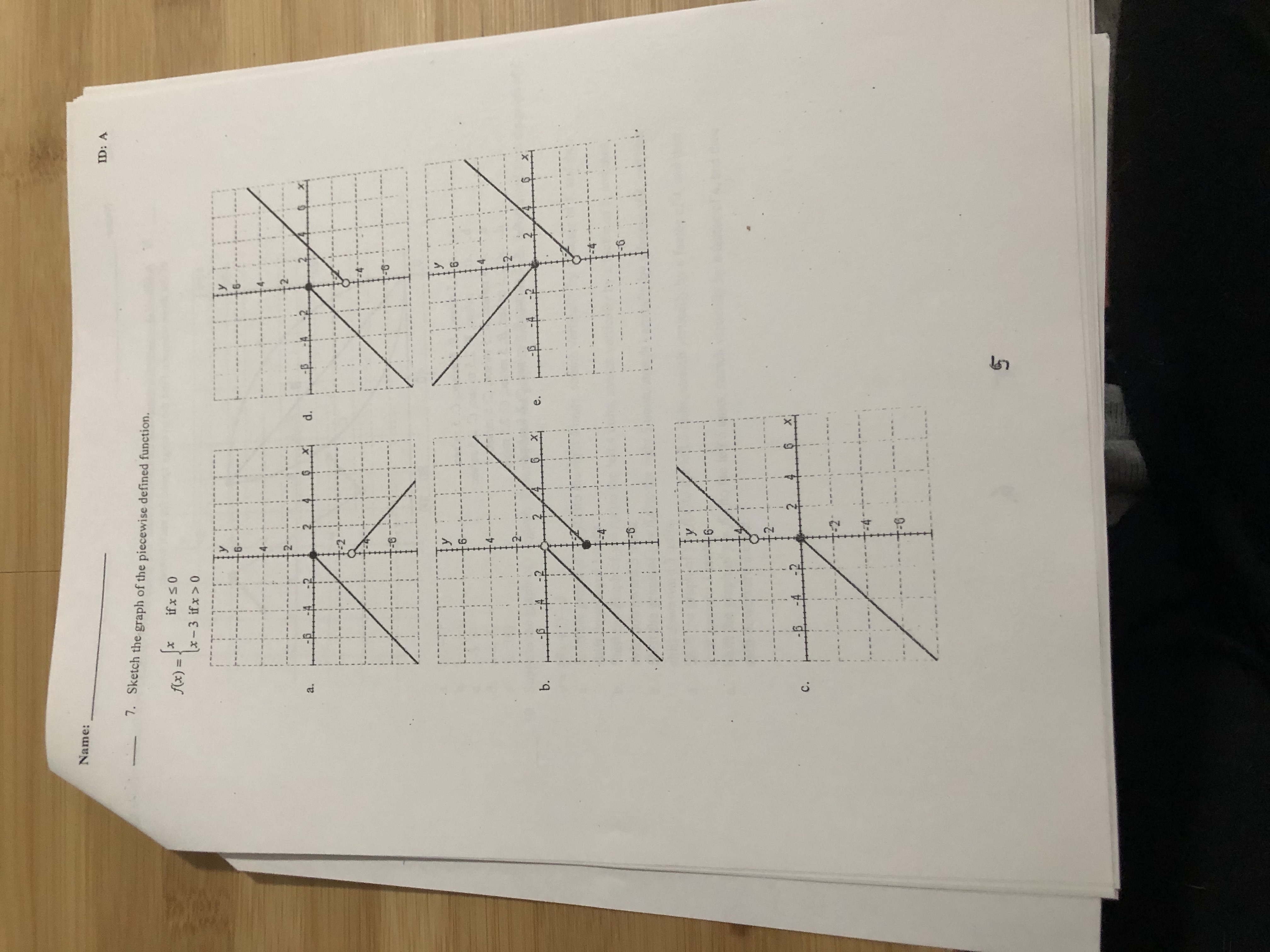 Answered Nameid A7 Sketch The Graph Of The Bartleby