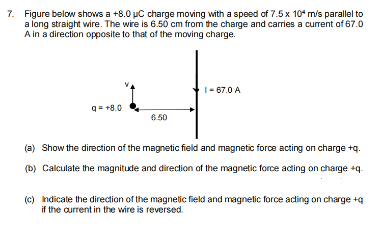 Answered 7 Figure Below Shows A 8 0 µc Charge Bartleby