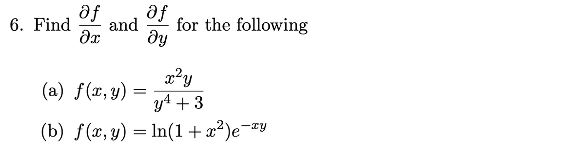 Answered: fe for the following dy 6. Find fe and… | bartleby