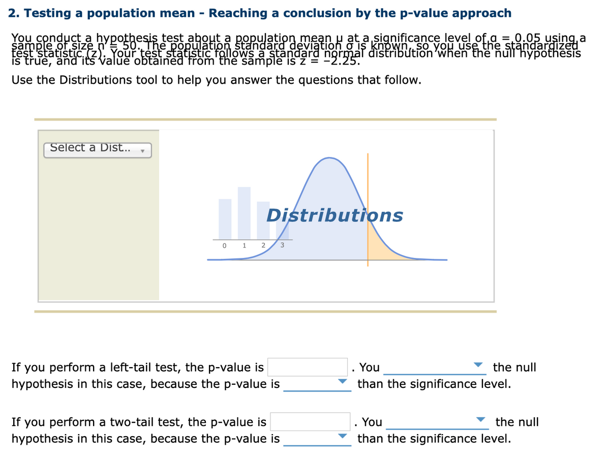 Answered 2 Testing A Population Mean Reaching Bartleby