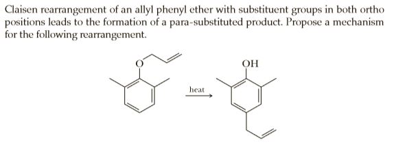 Answered: Claisen rearrangement of an allyl… | bartleby