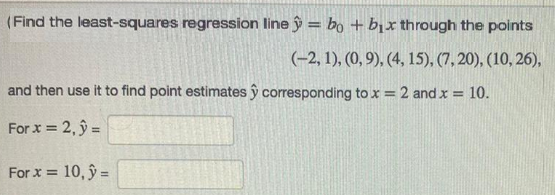 least squares regression line calculator excel