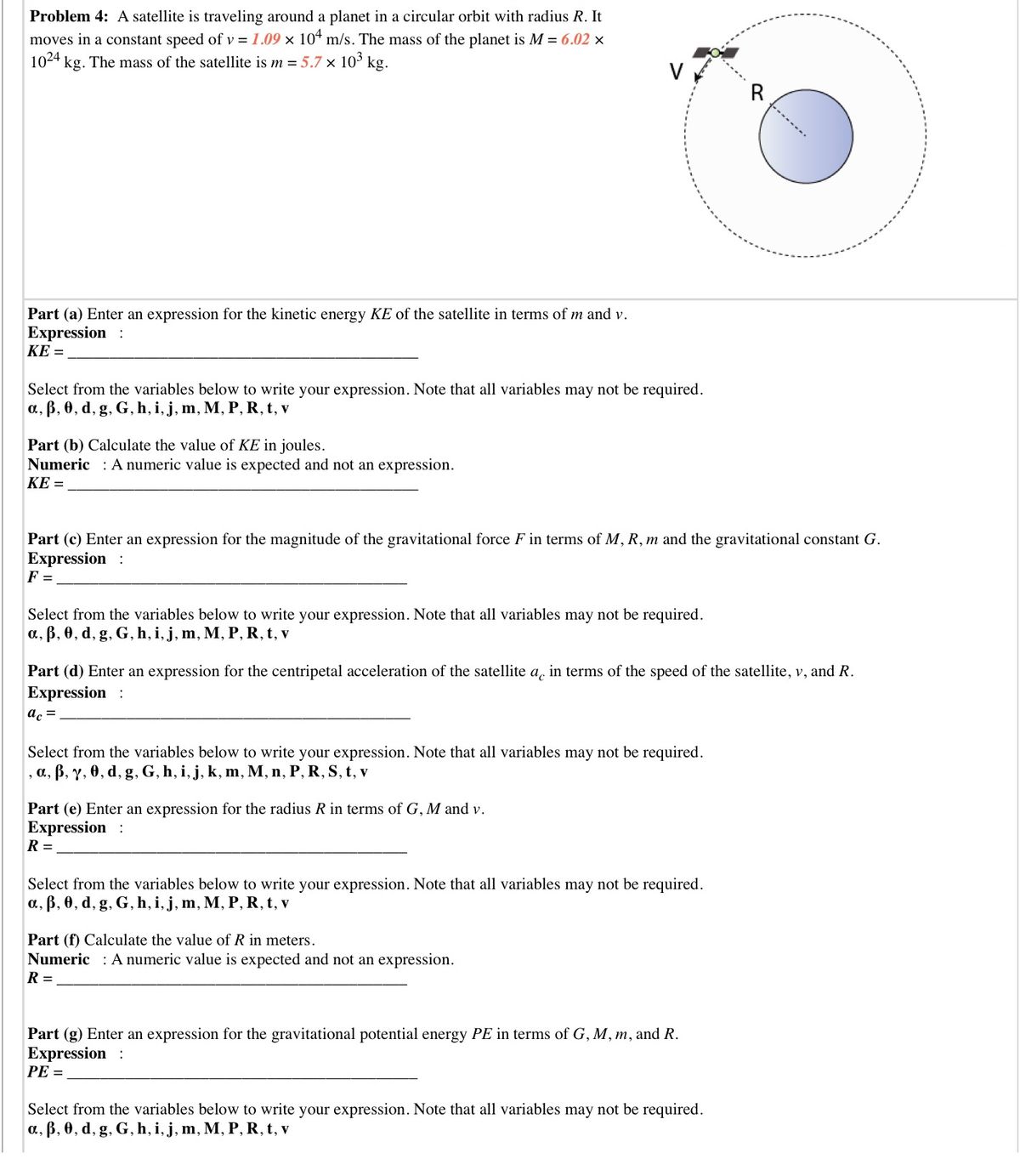 Answered Problem 4 A Satellite Is Traveling Bartleby