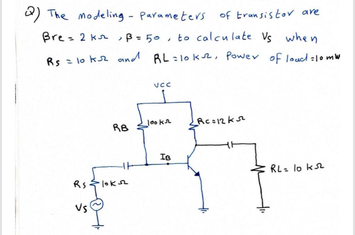 Answered A The Modeling Parameters Of Bartleby