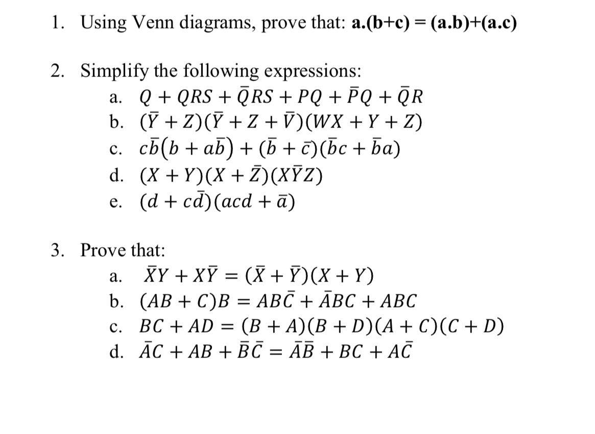 Answered Using Venn Diagrams Prove That Bartleby