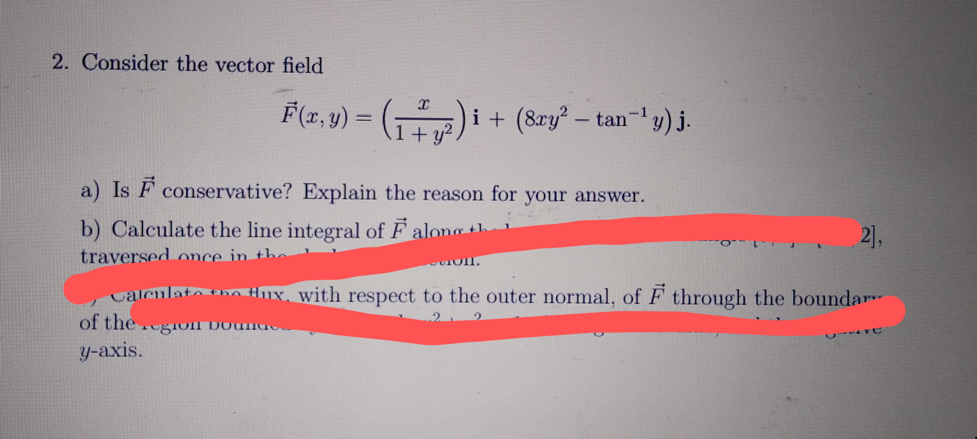 Answered Consider The Vector Field F 2 V Bartleby