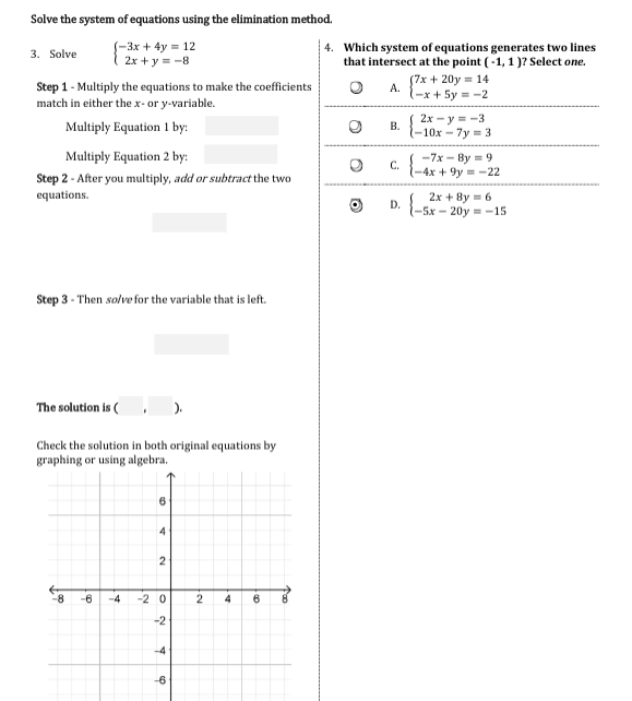 Answered Solve The System Of Equations Using The Bartleby