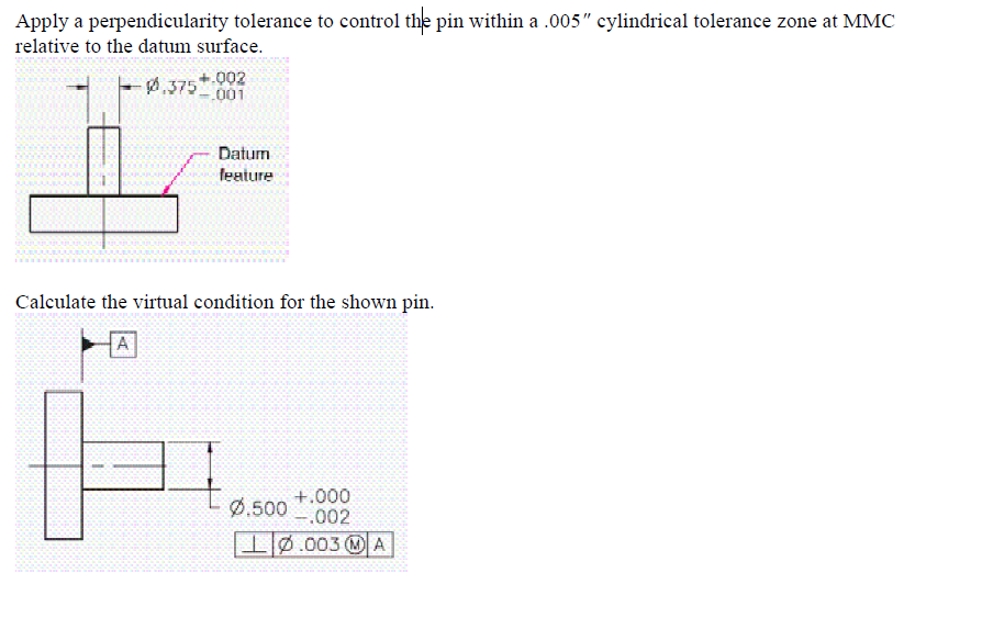 Answered Apply A Perpendicularity Tolerance To Bartleby