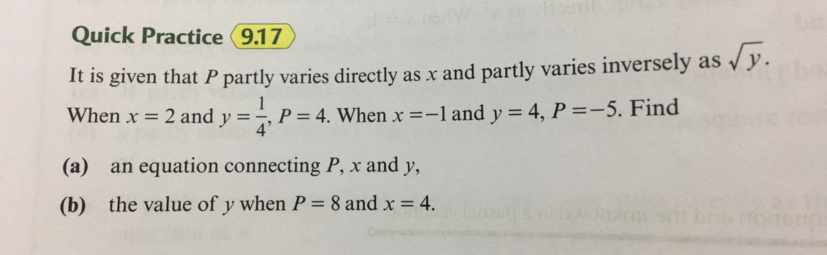 Answered It Is Given That P Partly Varies Bartleby