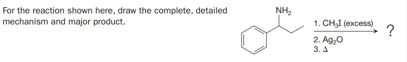 Answered: NH2 For the reaction shown here, draw… | bartleby