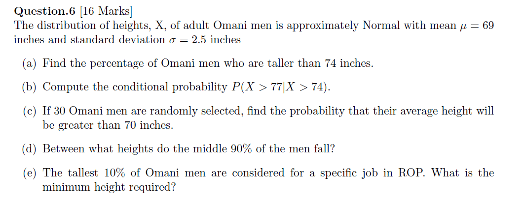 Answered The Distribution Of Heights X Of Bartleby