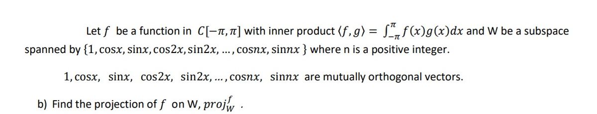 Answered Let F Be A Function In C T 1 With Bartleby