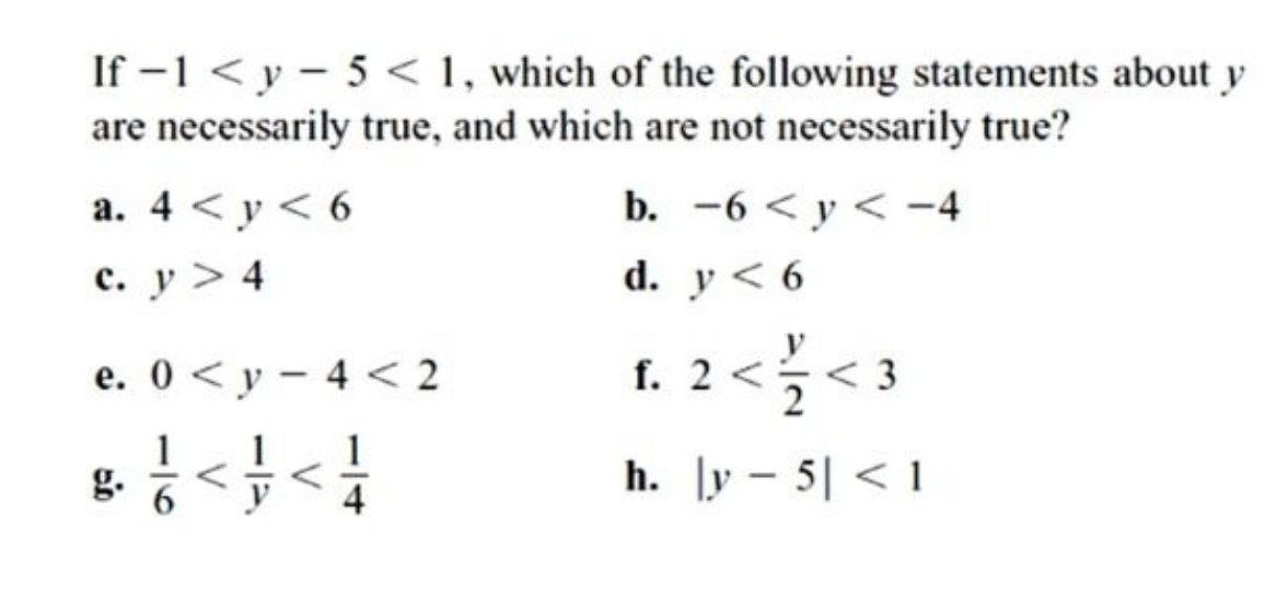 Answered If 1 Y 5 1 Which Of The Bartleby