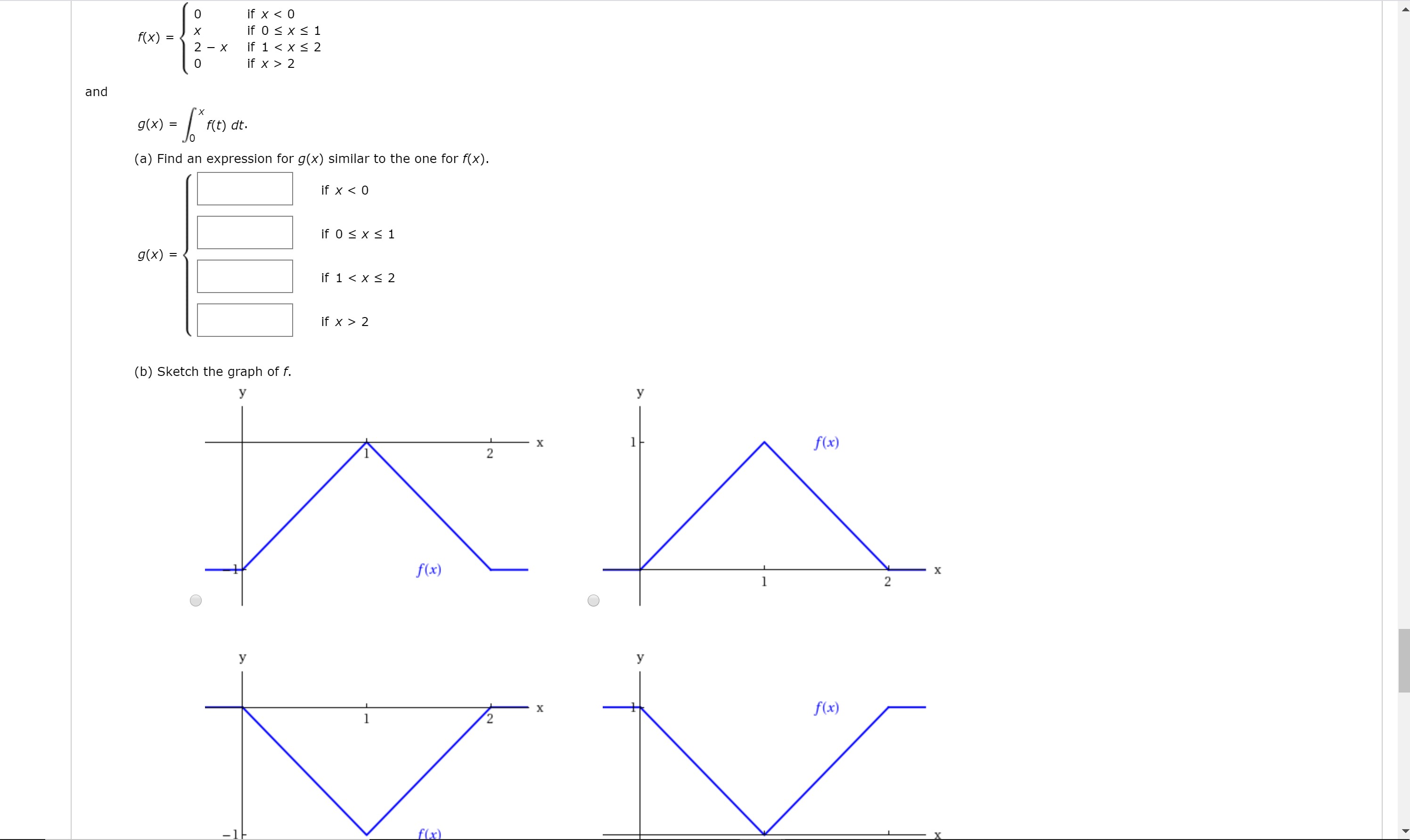 Answered If X 0 If 0 X 1 If 1 X 2 F X Bartleby