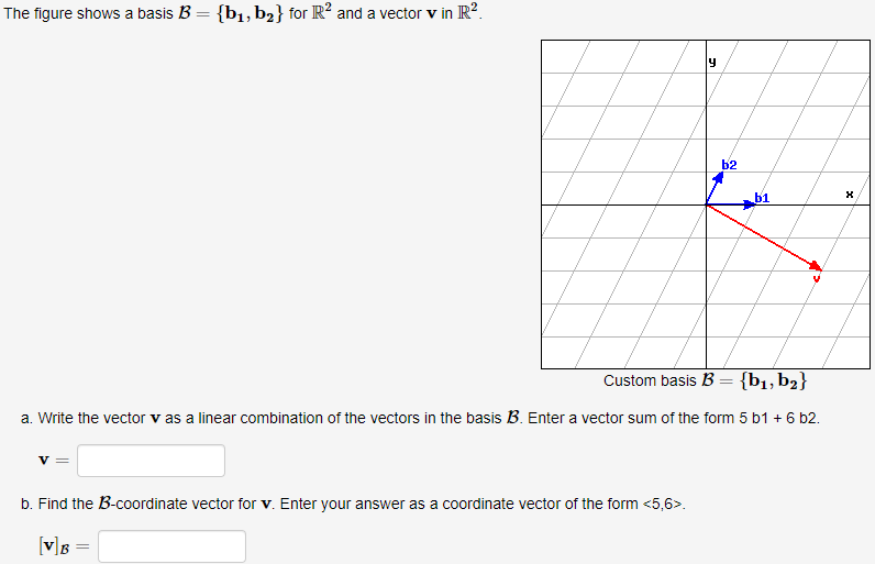 Answered: The Figure Shows A Basis B = {b1, B2}… | Bartleby