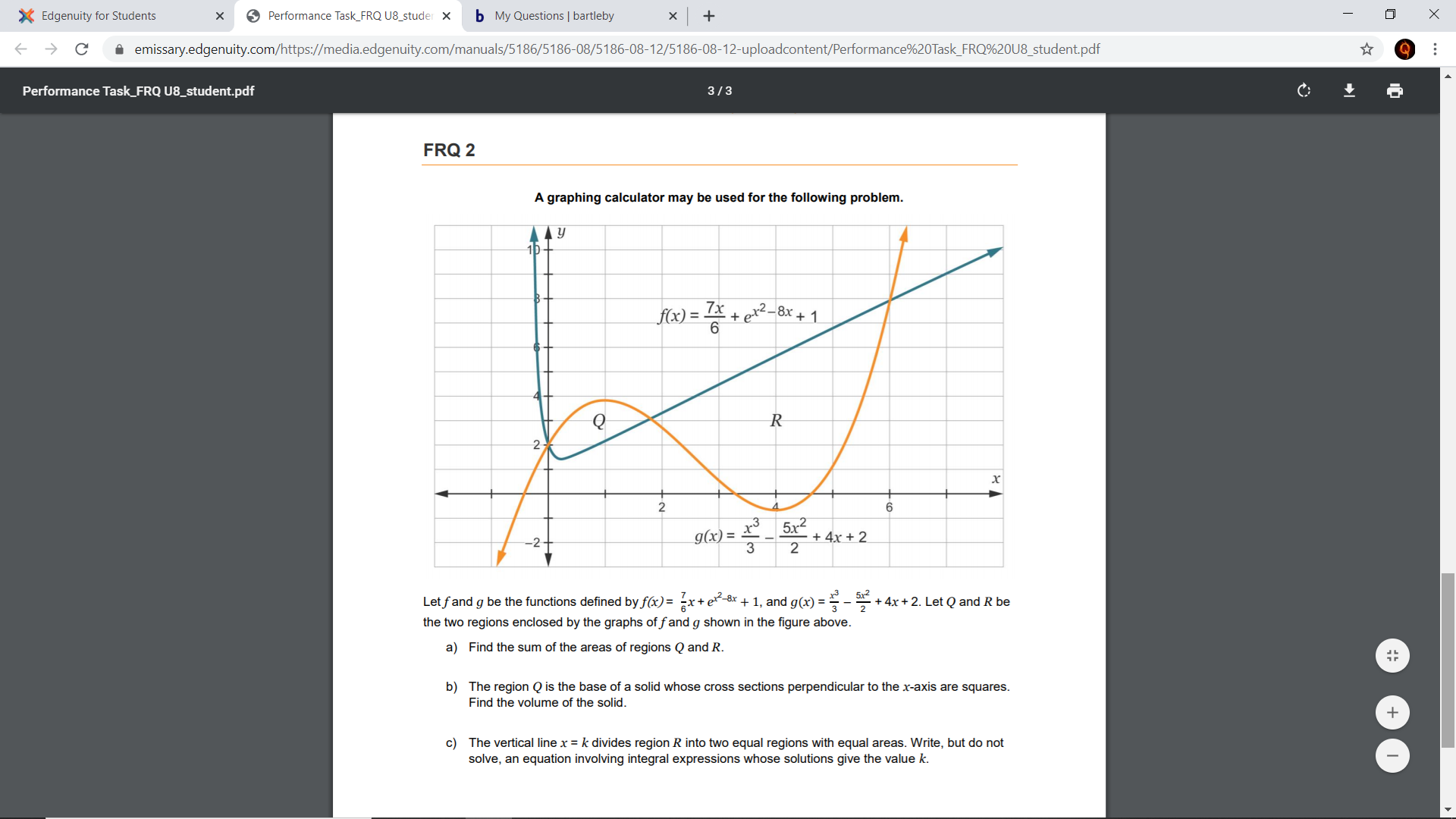 Answered Let Fand G Be The Functions Defined By Bartleby