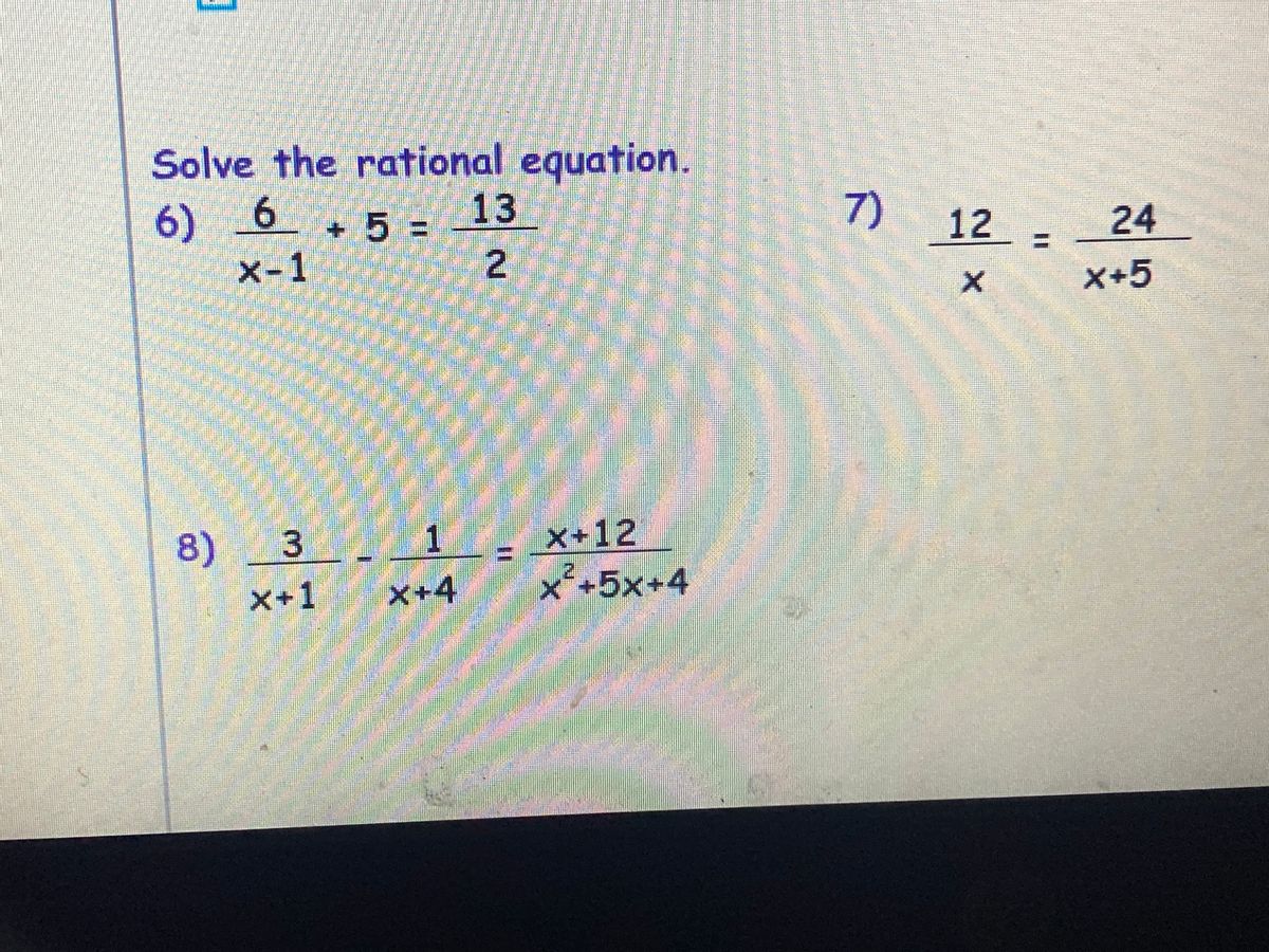 Answered Solve The Rational Equation 6 6 5 Bartleby