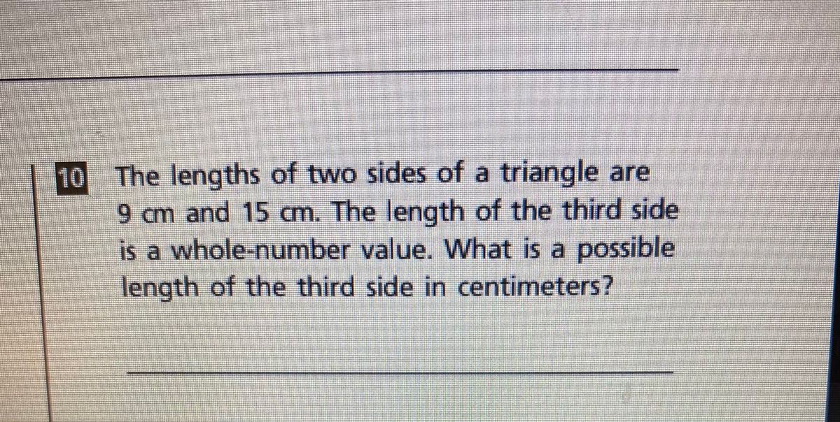 Answered 10 The Lengths Of Two Sides Of A Bartleby