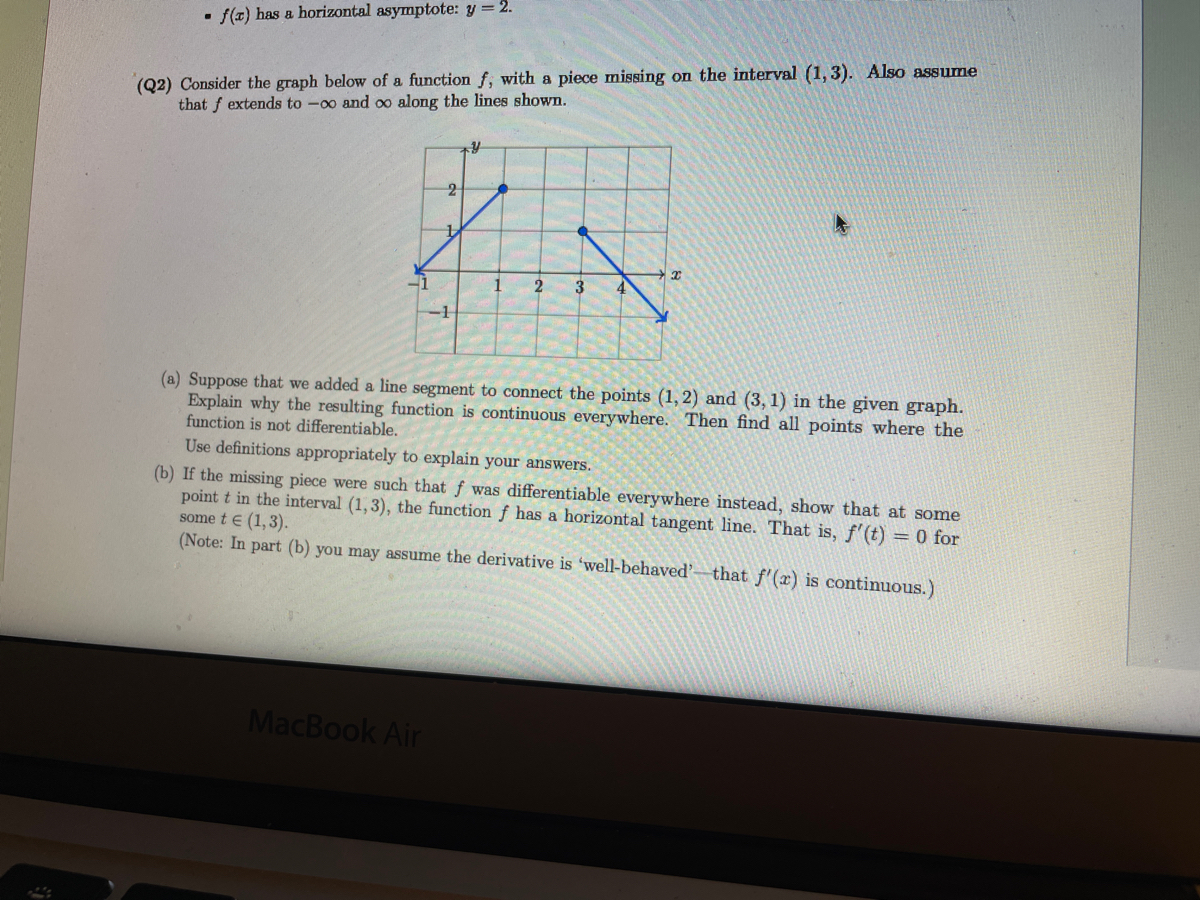 Answered Q2 Consider The Graph Below Of A Bartleby