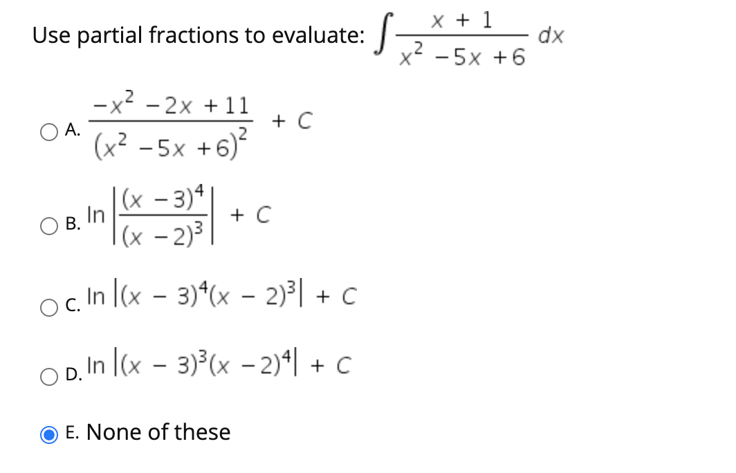 Answered X 1 Use Partial Fractions To Bartleby