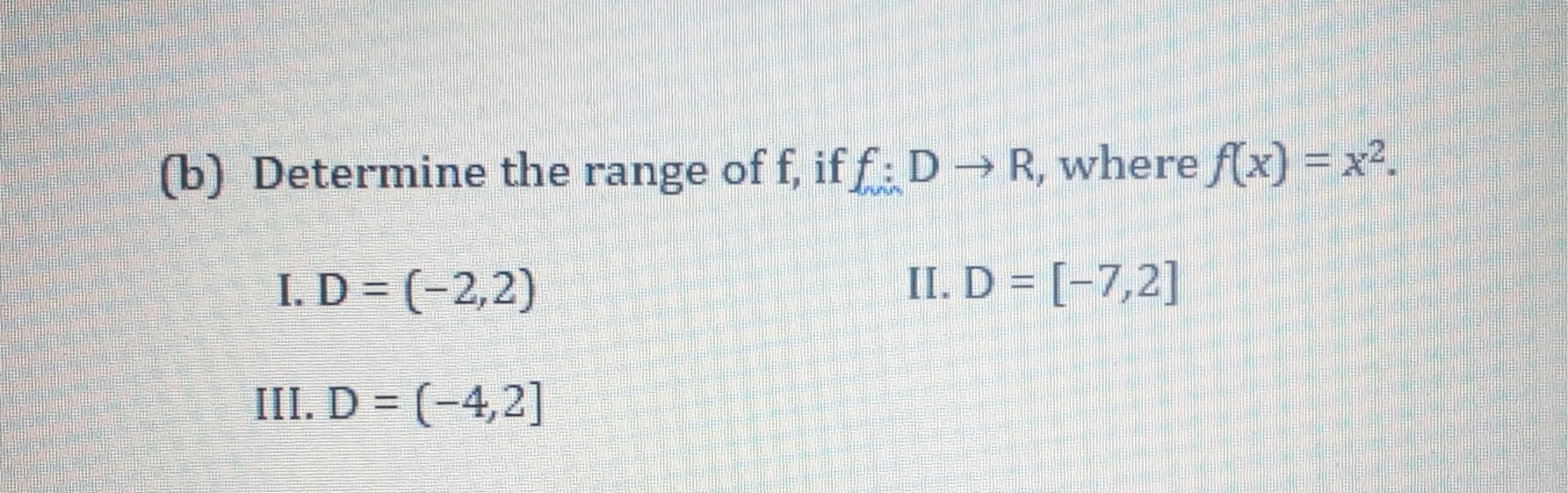 Answered Determine The Range Of F If F D R Bartleby