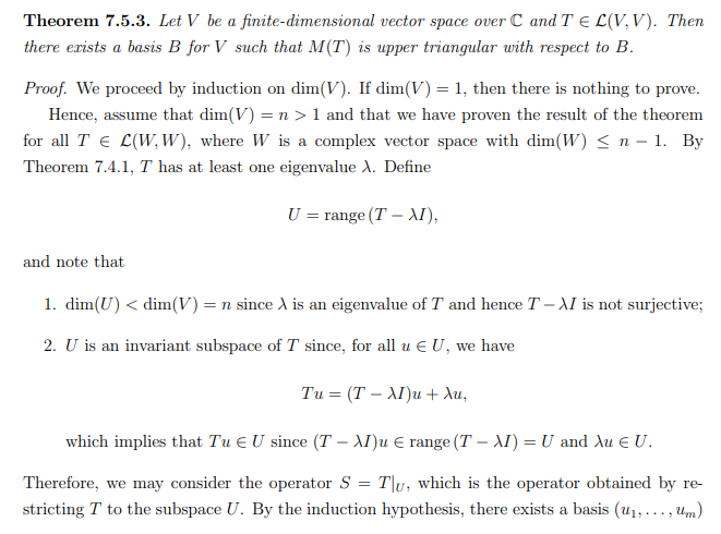 Answered Theorem 7 5 3 Let V Be A Bartleby