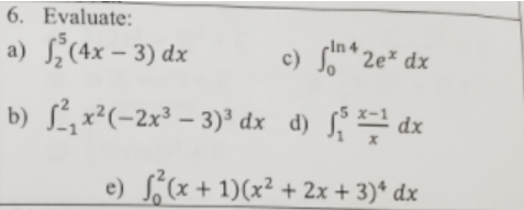 Answered 6 Evaluate Cln 4 A L 4x 3 Dx C Bartleby