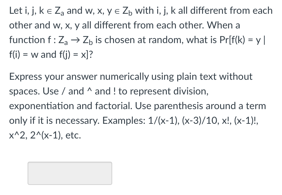 Answered Let I J K E Za And W X Y E Zb With Bartleby