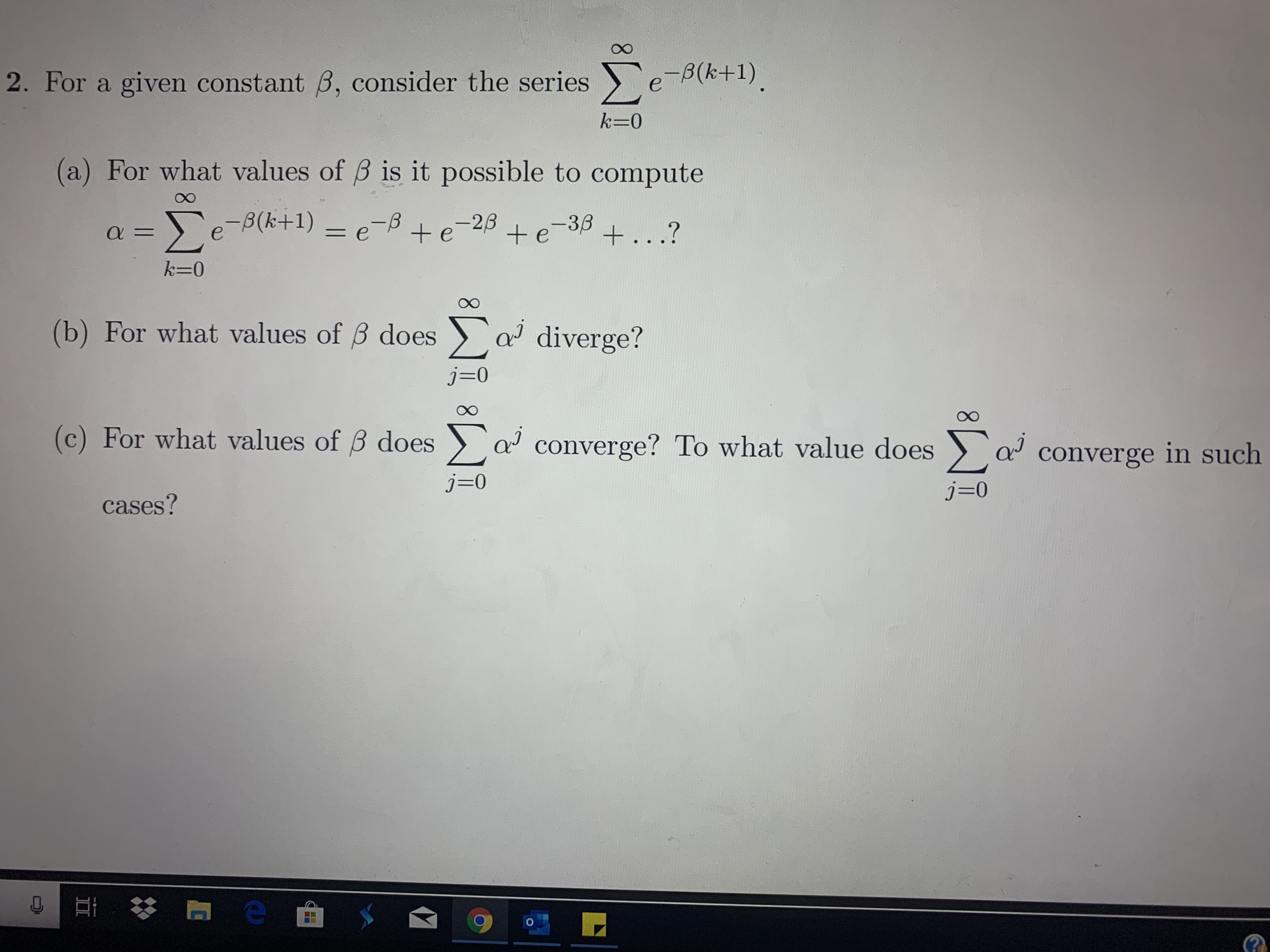 Answered 2 For A Given Constant B Consider The Bartleby