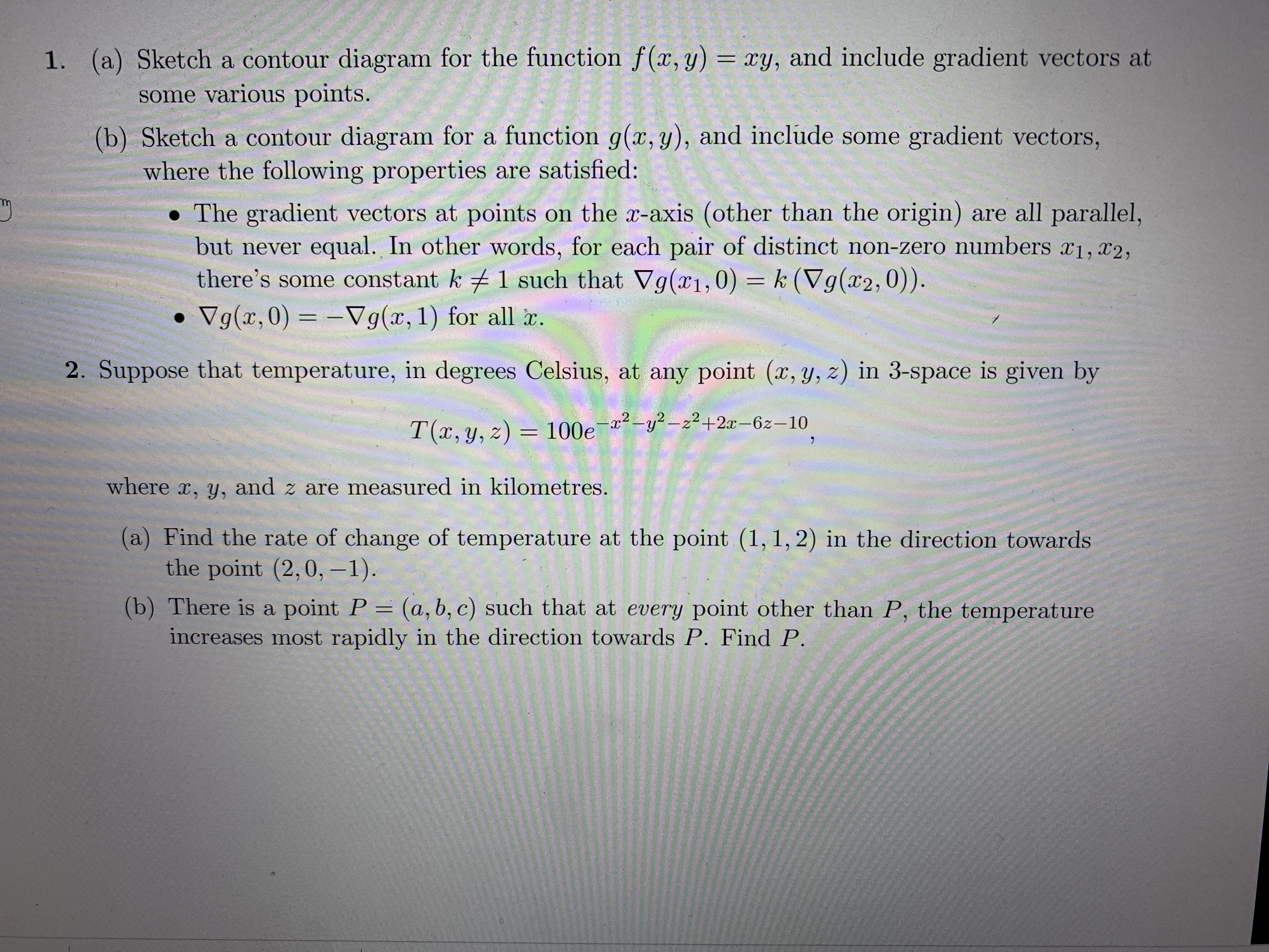 Answered 1 A Sketch A Contour Diagram For The Bartleby