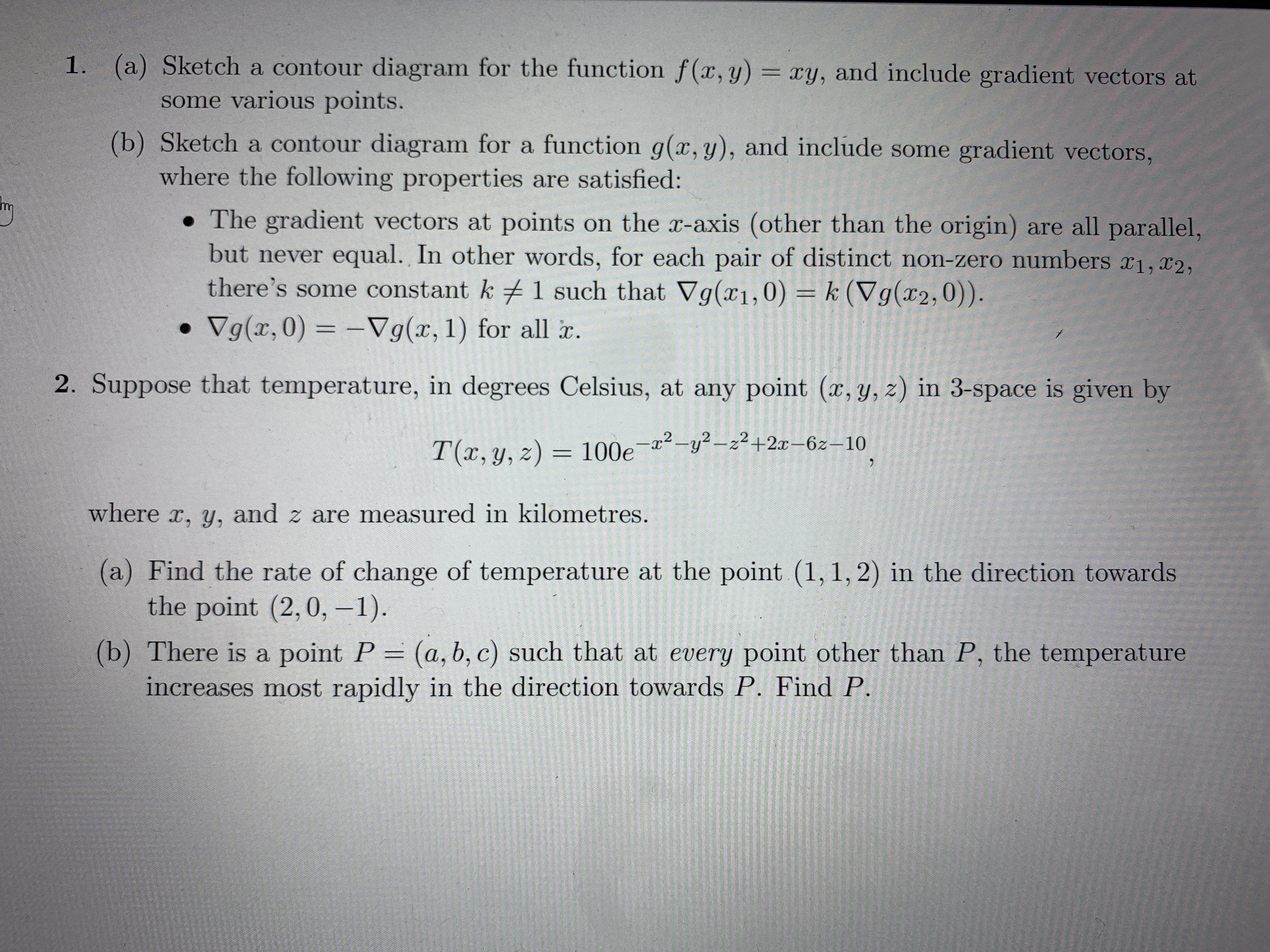 Answered 1 A Sketch A Contour Diagram For The Bartleby