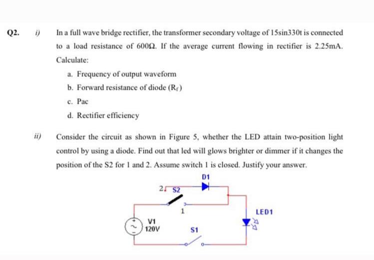 efficiency of bridge rectifier