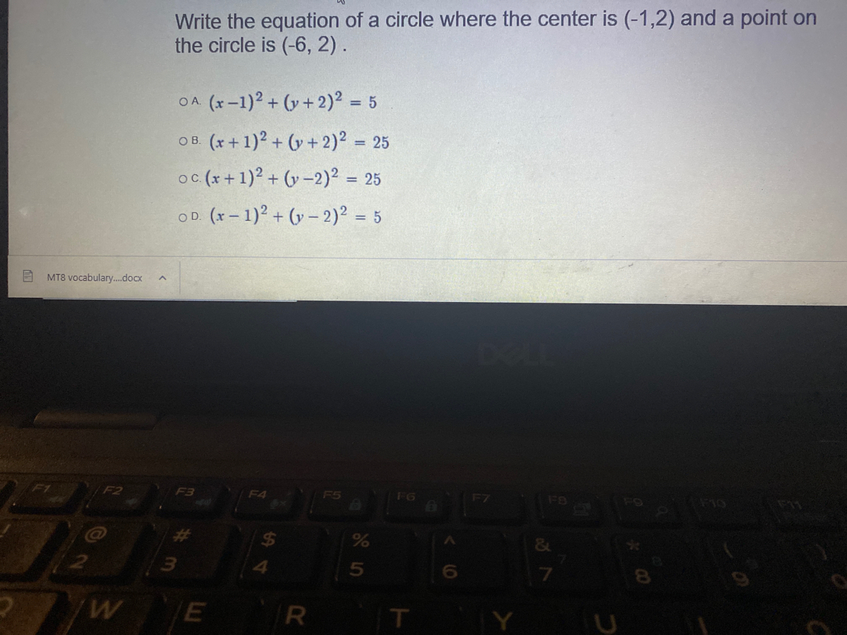 Answered Write The Equation Of A Circle Where Bartleby